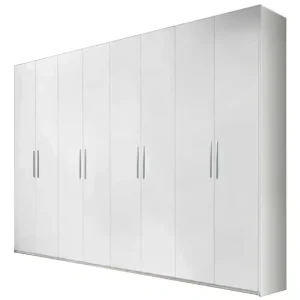 1.0.Dulap Mondo 8 usi balamale soft close cu amortizor bara haine polite Dulap cu 8 usi polite si bare de haine