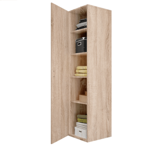 1.2.Dulap 1 usa E4 deschis Stejar Sonoma mobilier dormitor dulap cu 1 usa si polite PAL stejar