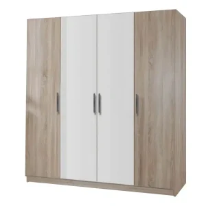 dulap Salonic PAL Sonoma si Alb