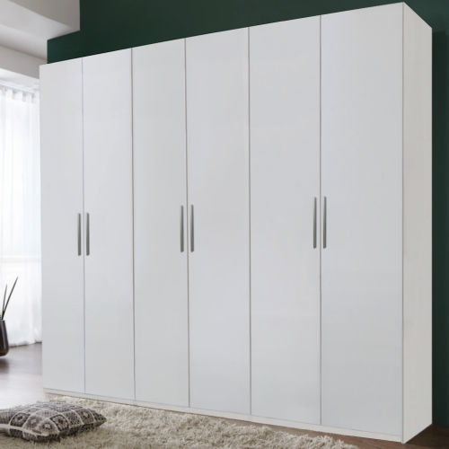 Dulap Mondo 6 Usi Alb 2 Dulap haine cu 6 usi