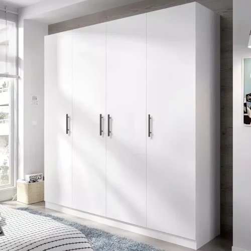 dulap Salonic cu 4 usi alb cu decor