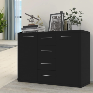 Comoda Scarlet Wenge si Alb H 90 x L 120 x A 40 cm, PAL 18 mm