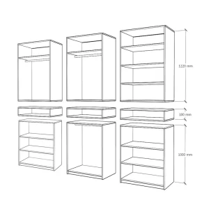 Schita dulapuri explodate 6 usi schita dulap King 6s r explodata