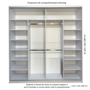 schita dressing H 240 230 220 x L 240 230 220 cm