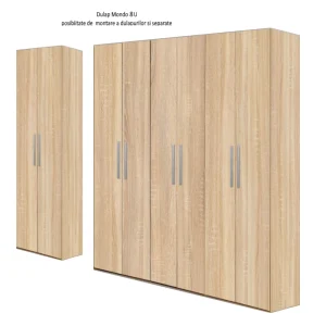 varianta montaj dulap Mondo 8 usi Stejar Sonoma