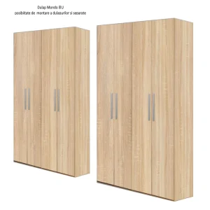 posibilitate montaj dulap Mondo 8 usi Stejar Sonoma