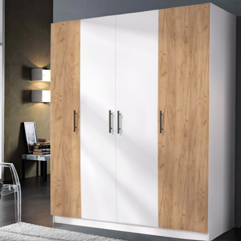 Dulap Salonic Alb Gold 4 usi balamale soft close