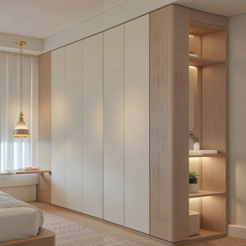 Dulap 7 usio Dulap Lara Salonic cu 2 sertare Cashmere L180 x H200 x A50 cm